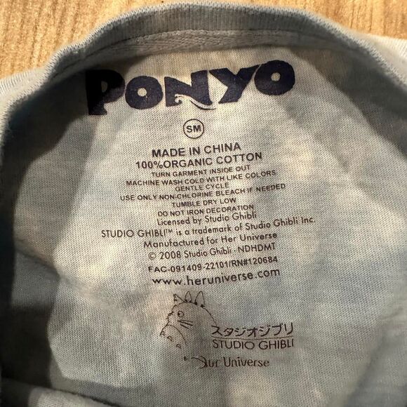 Her-universe Ponyo AOP Studio Ghibli Men's Graphic T shirt - Picture 3 of 3